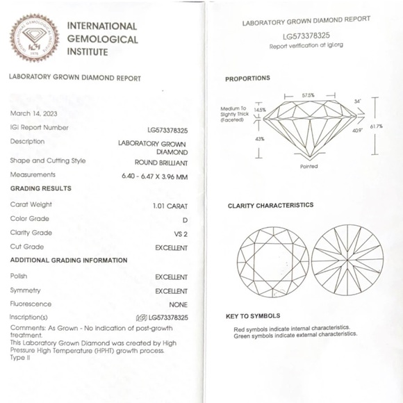 Loose Diamond Stone 1-3ct CVD - Picture 4 of 5
